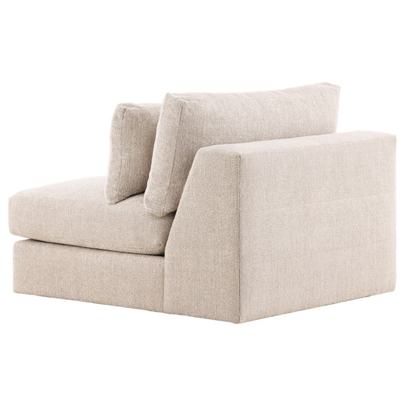Leone Upholstered 40.5 " Fabric Seating Component, Identify Dove Fabric