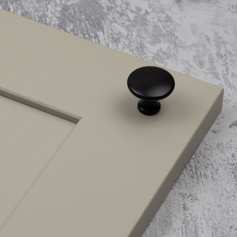 30mm Button Knobs in Multiple Finishes, Matte Black