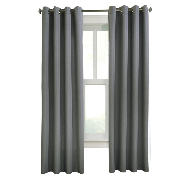 Rocchetto Semi Sheer Curtain Single Panel, 52" W x 108" L