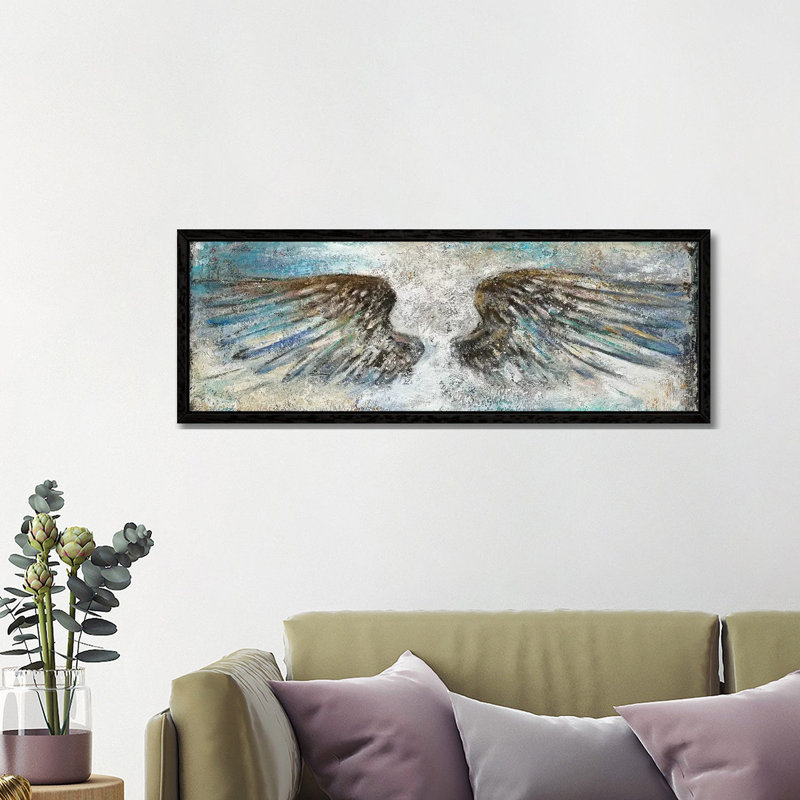 Wings by Patricia Pinto - Panoramic Print on Canvas, 152.4 cm H x 50.8 cm W, Black Framed