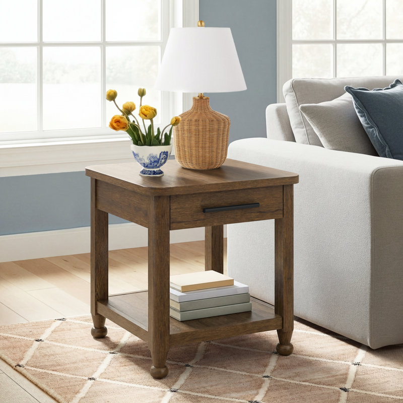Billie Brown Large End Table
