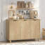 Buffet 47,8 po avec pieds en bois massif