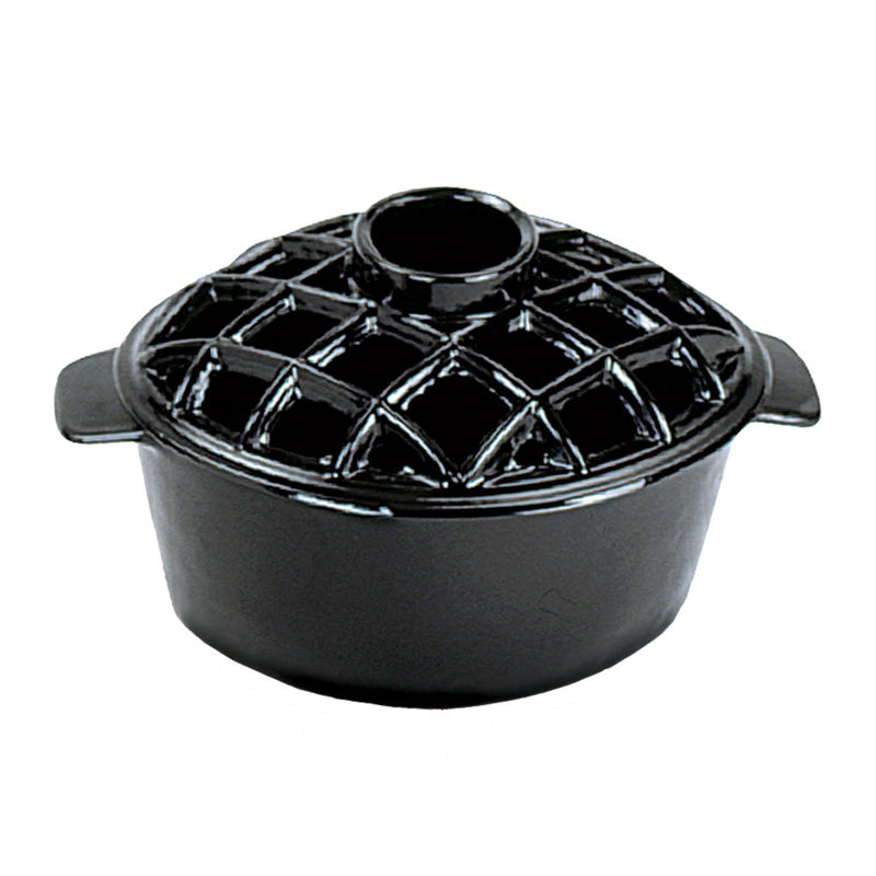 Hepp 0.55 Gal. Warm Mist Steam Tabletop Humidifier Cast Iron, Black