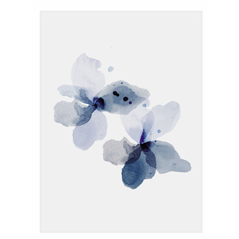 Impression florale transitionnelle sans cadre, H 10 po x l 8 po
