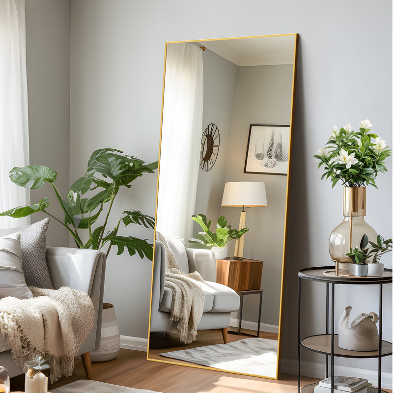 Miroir suspendu Kinkaid, Or, 51 po x 31 po