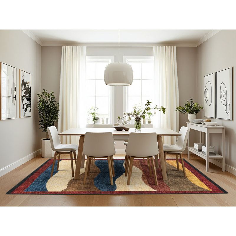 Tapis abstrait moderne 4202, Rectangle 7 pi x 10 pi