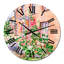 Hollyhocks Growing On Facade - Horloge murale Colonial-1523269280