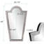 Miroir d'appoint en verre