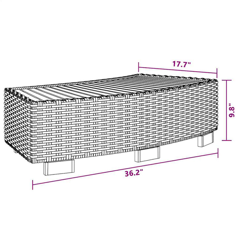 Kapil vidaXL Spa/Hot Tub Step, Eucalyptus Tropical Hardwood, Durable PE Rattan, Black