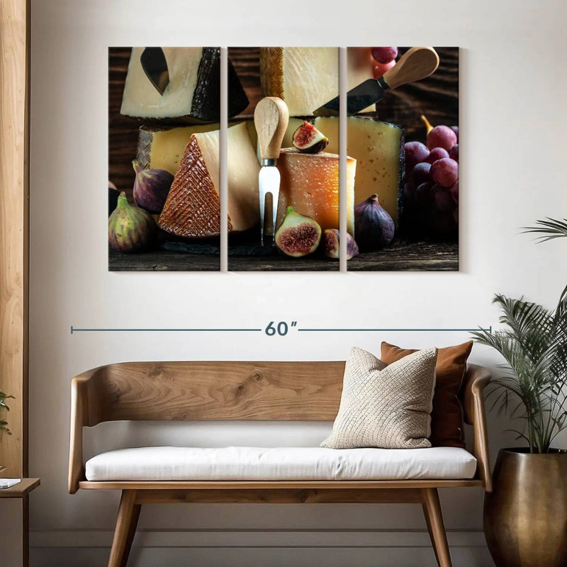 Yarlin Cheese Wedges, 32" H x 50" W