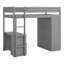 Structure de lit mezzanine en bois massif avec armoire à 2 tiroirs de rangement, lit mezzanine avec placards et bureau-1763547278-1763547279