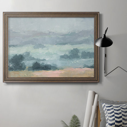 Pastel Valley I Framed On Canvas Painting