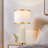 Jahsun 27‘’ Modern White/ Gold USB Table Lamps with LED Bulbs (Set of 2)