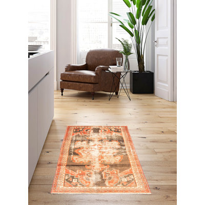 Tapis gris Antalya Vintage 3 pi 4 po x 5 pi 11 po