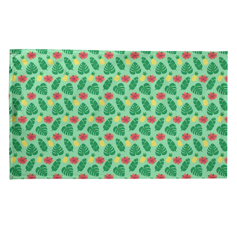 Mcguinness Tea Towel Kitchen Towel, Cotton Twill, Green
