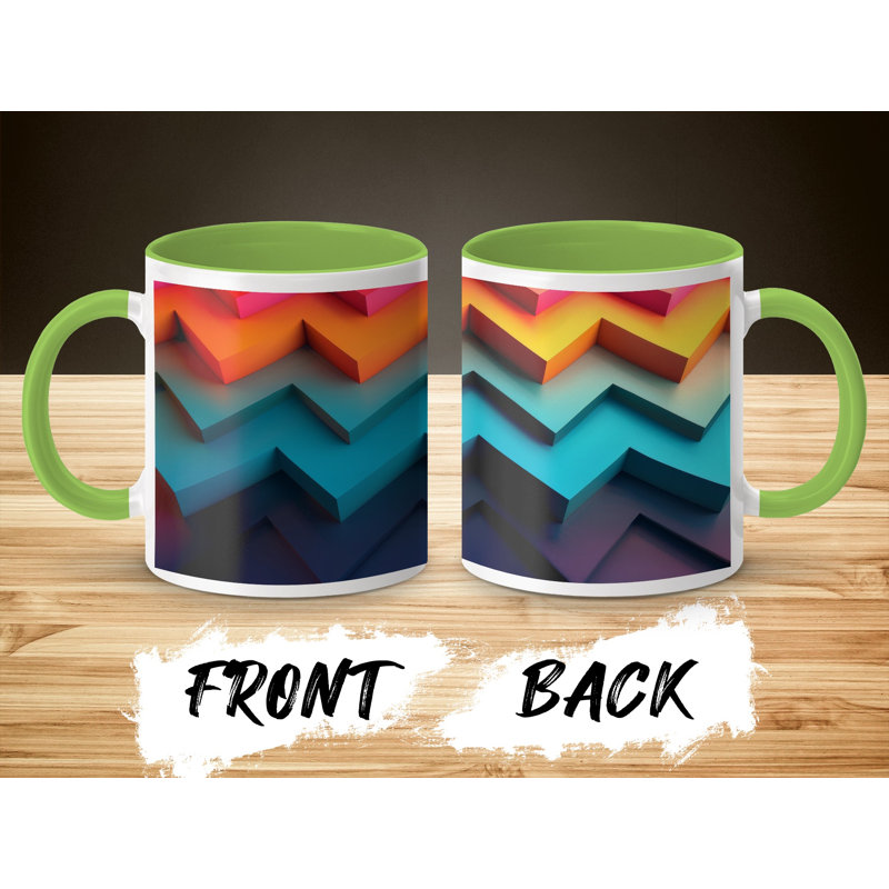 Ceramic Coffee Mug, Light Green