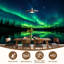 Papier peint adhésif mural Aurora Northern Lights Lake Trees-934466919