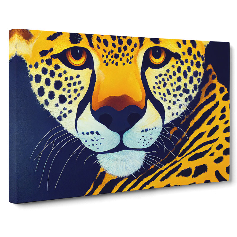 Divine Cheetah - Wrapped Canvas, 40cm H x 60cm W x 3cm D