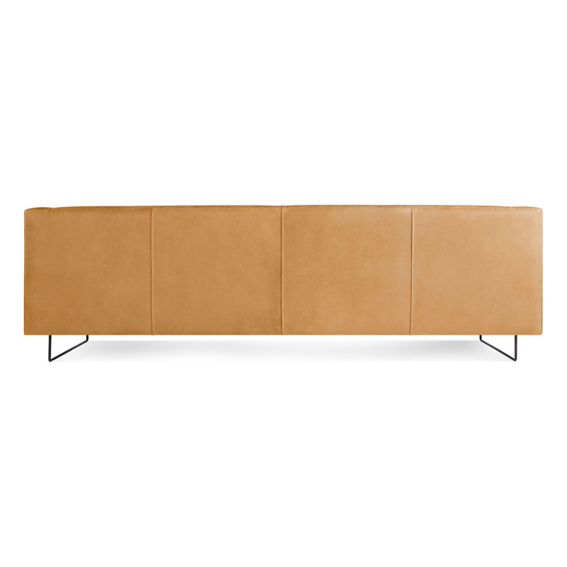 Bonnie Sofa, 29" H x 96" W x 33" D, Camel Genuine Leather