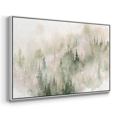 Misty Mountain Sides - Toile tendue avec châssis encadré