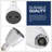 Shower Head Adjustable Spray Settings Chrome Plated Fixed Showerhead, 2.5" Face