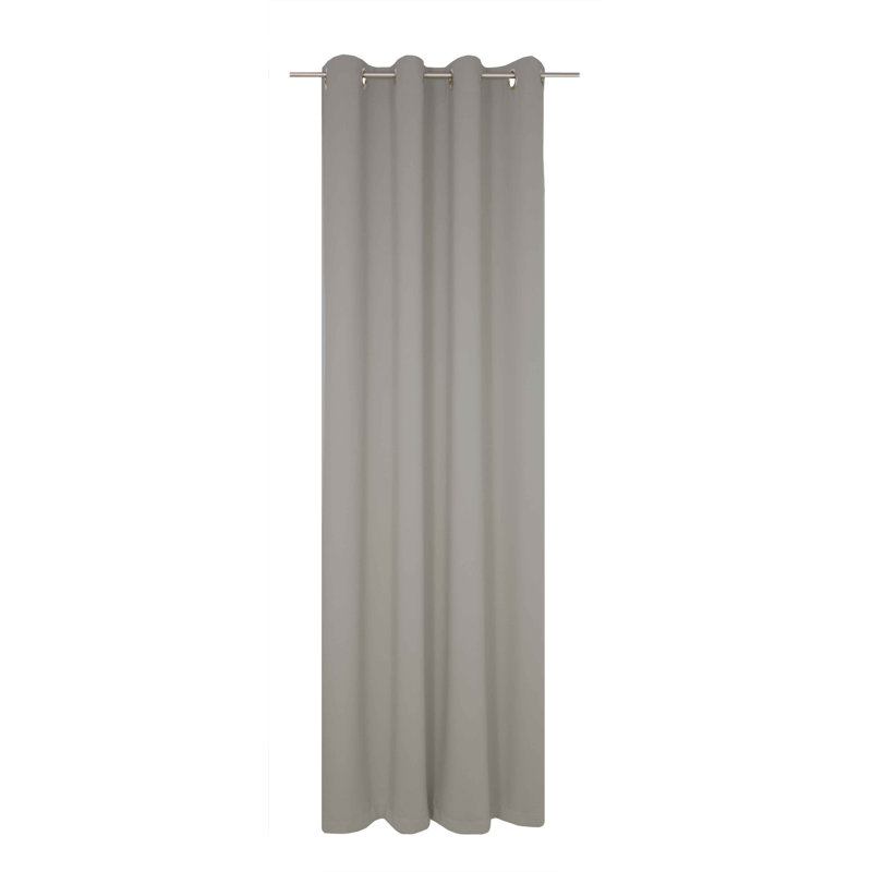 Zoee Eyelet Blackout Curtain, Grey/Brown/Blue, 145cm Width x 245cm Drop