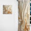 Vanita - Rideau champagne - Rideau abstrait obscurcissant - 1 panneau-1763603124