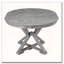Ensemble de salle à manger extensible 5 pièces avec supports triangulaires (gris)-1895672735-1895672734-1895672737