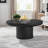 Wood 35.98" Round Coffee Table with Cylindrical Leg-377101037