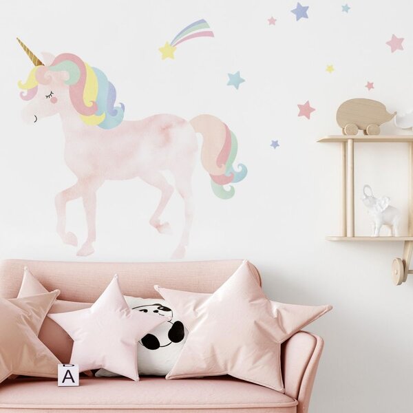 Colouring wallstickers – Unicorn