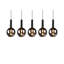 Bond 5-Light Kitchen Island Globe Pendant