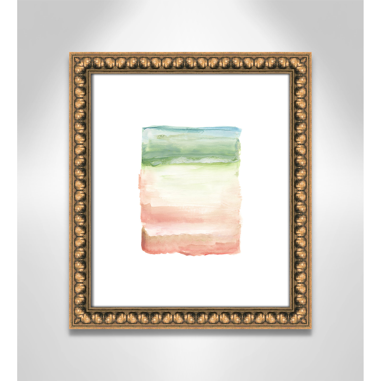 Nabi "Skye I" Print, Gold Bead Framed Paper, 16" H x 14" W x 1.13" D