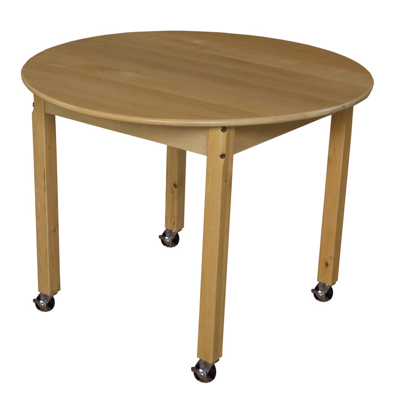 Table d'activité circulaire, Sans roulettes, H 23 po x L 36 po x l 36 po