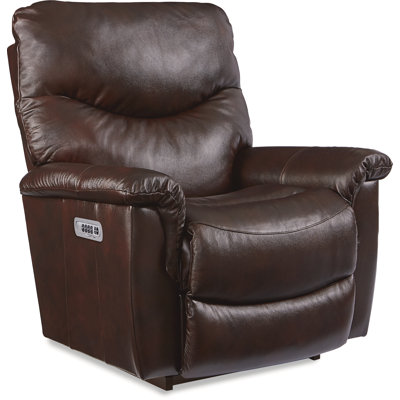 James Leather Match Power Rocking Recliner with Power Headrest and Lumbar