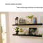 Tablette murale flottante en bois massif-1665536023