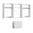 Devi White Wall Mounted Wood Closet System