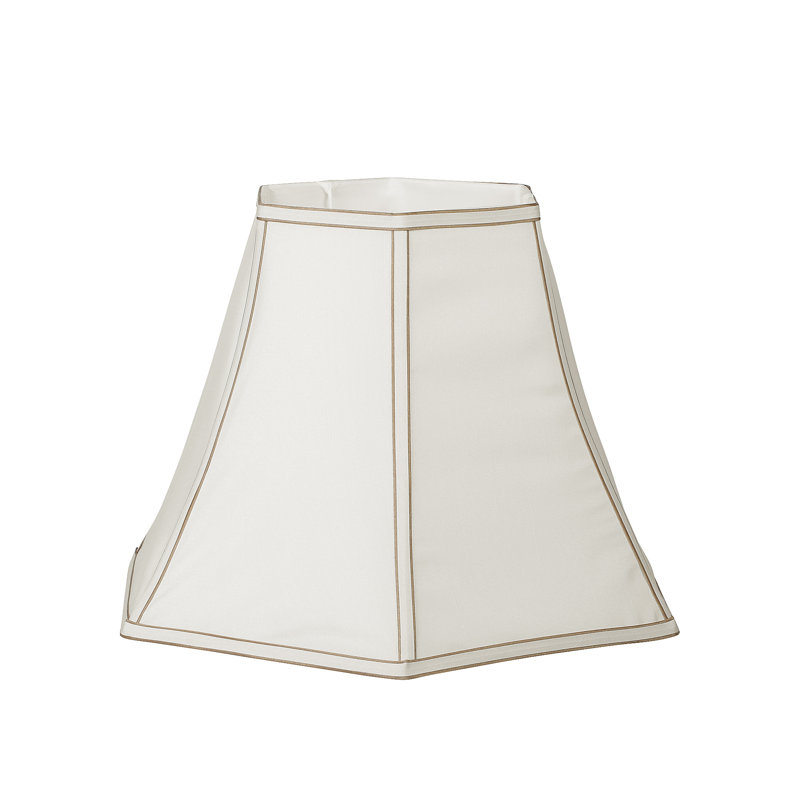 Ervine Polyester Bell Lamp Shade ( Uno ), Cream, 31.5cm H x 40cm W x 40cm D