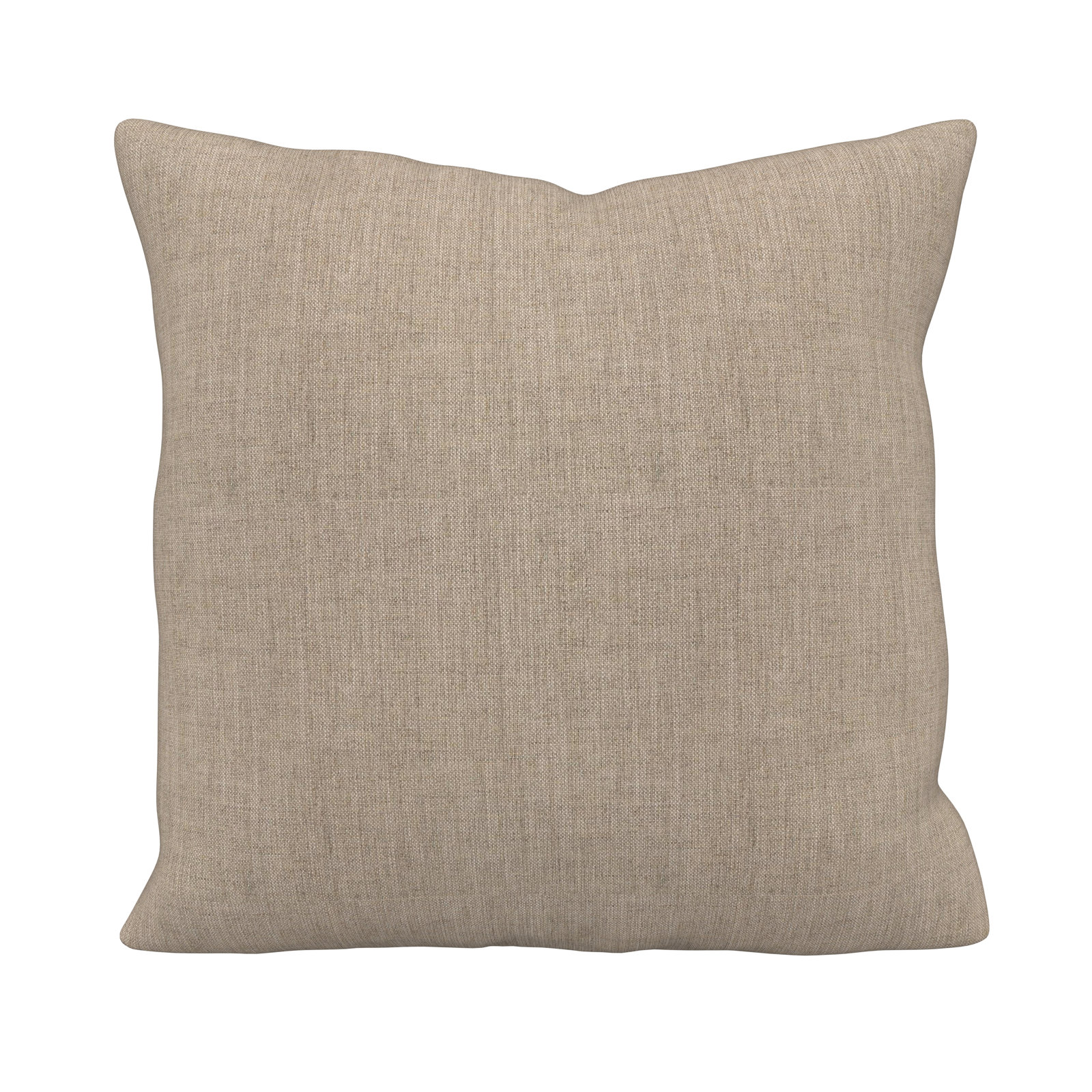 Indoor/Outdoor Throw Pillow, Square 20", Cast Ash Sunbrella® Plainweave