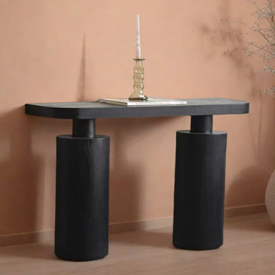 Mid-Century Modern Solid Wood Console Table