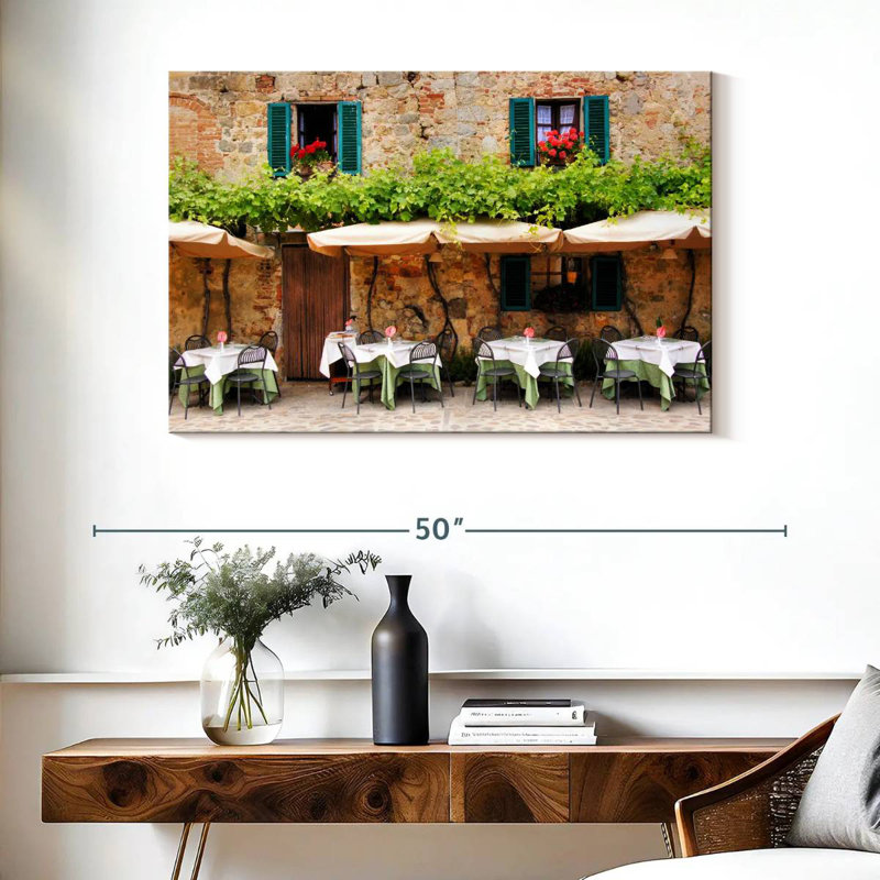 Lilie Cafe en Toscane, H 26 po x l 39 po