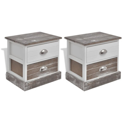 Rey 38cm W Manufactured Wood Bedside Table