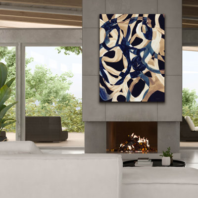  Art mural en toile «Ocean passer» par Kamdon Kreations, 40 po x 54 po