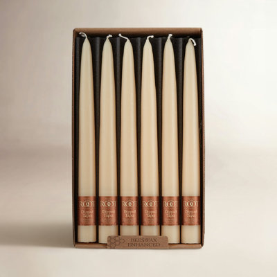 Root Candles Unscented Taper Candle Set
