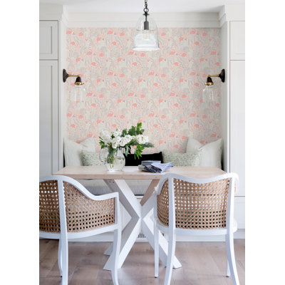 Flamingo Fun Peel and Stick Wallpaper,