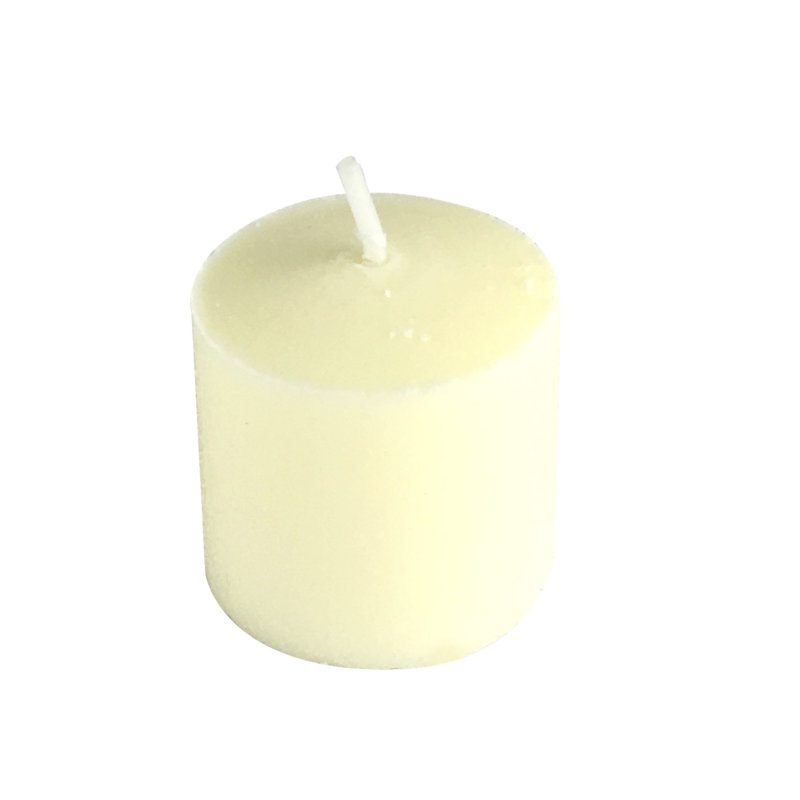 Mini chandelle ivoire pressée sans parfum, Ivoire