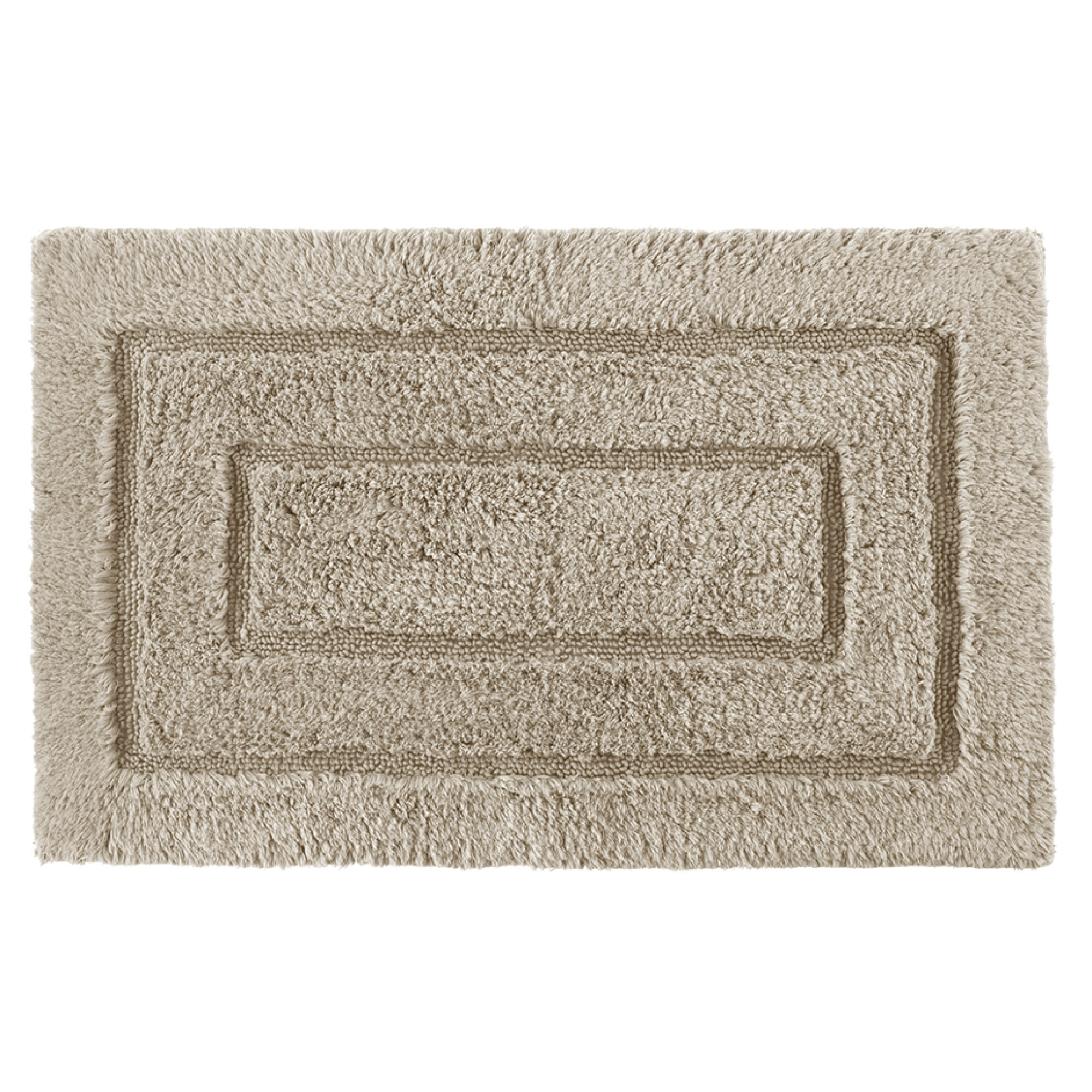 Apolonia Cotton Non-Slip Bath Rug, 24" H x 40" W, Linen
