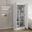 Armoire de rangement de 71 po de hauteur avec tablettes de rangement mobiles, armoire de style moderne avec portes à fermeture en douceur (armoire)