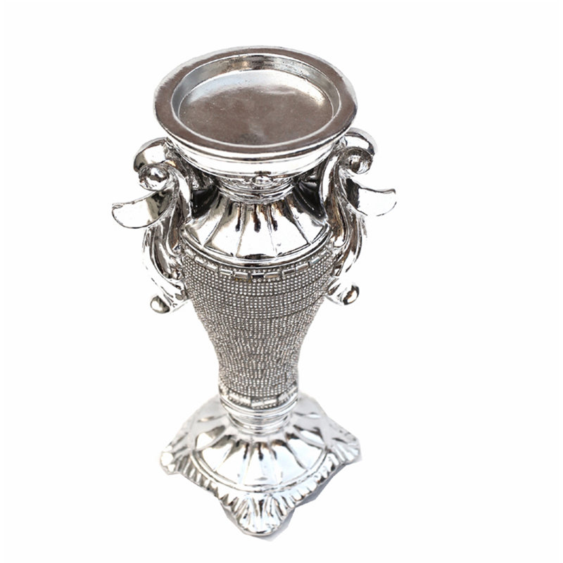 Ceramic Table Vase, Silver