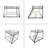 Metal Twin Over Full Bunk Bed/ Heavy-Duty Sturdy Metal/ Noise Reduced/ Squeak Free/ Wooden Slat/ No Box Spring Needed