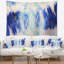 Collage bleu abstrait avec tapisserie de taches-28482752